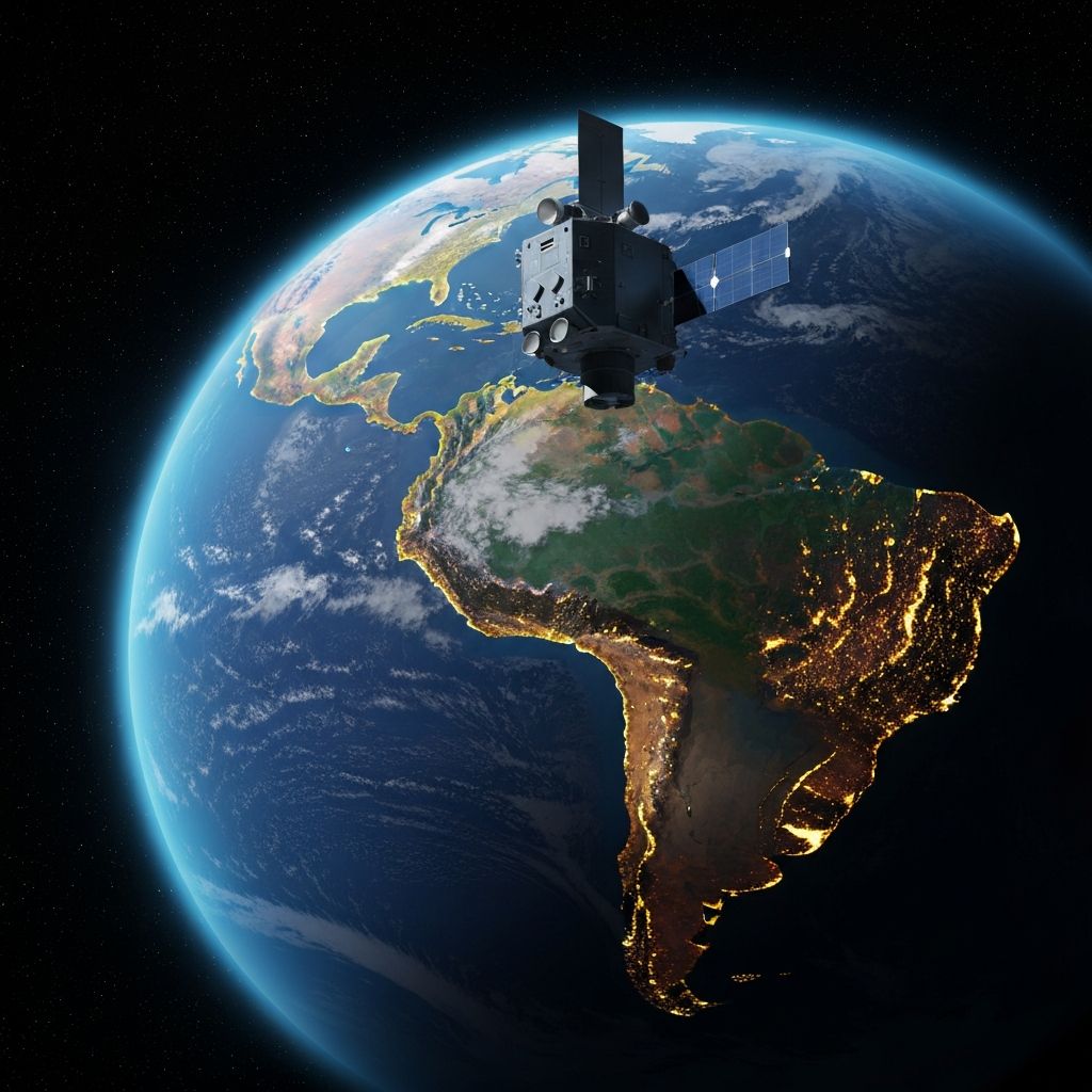 Computer vision analysis on a satellite image